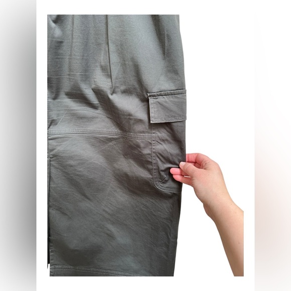 ✨ M&S UK Collection Khaki Cotton Cargo Skirt – Size 16 US - Picture 12 of 13
